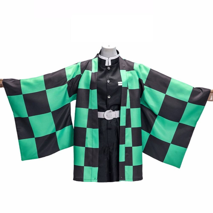 Vêtements japonais et coréens pour hommes - Kimono Tanjirō Kamado - Demon Slayer
