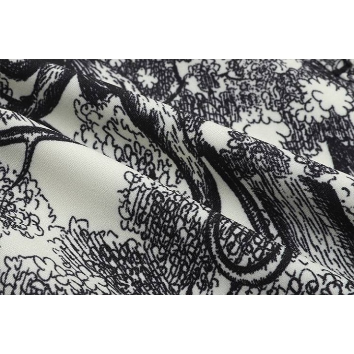 Vêtements japonais et coréens pour filles - Vêtements japonais et coréens pour filles - Pantalon Ample à motif Gurafiti