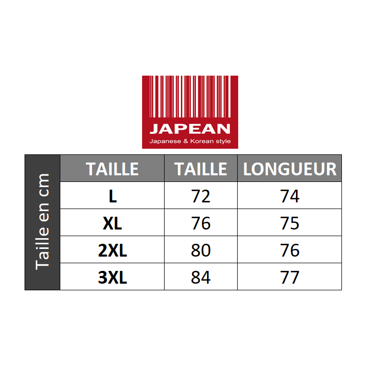 Vêtements japonais et coréens pour garçons - Pantalons japonais et coréens pour hommes - Pantalon large Japonais Kuro
