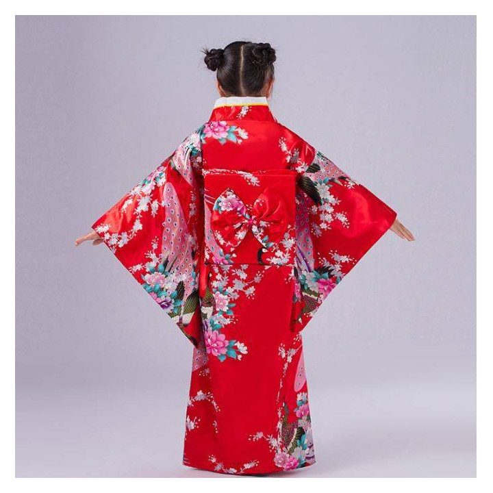 Kimono Japonais Enfant Rouge