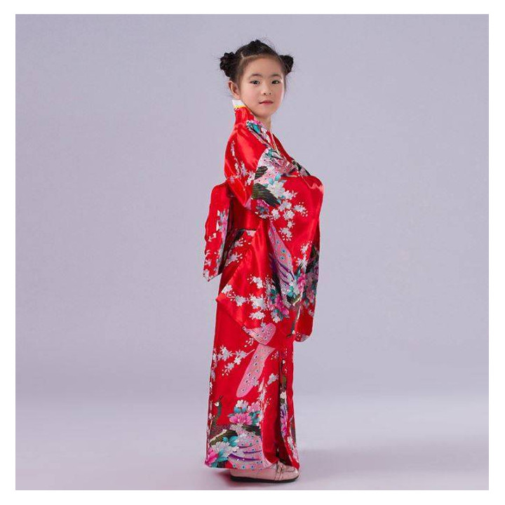 Kimono Japonais Enfant Rouge