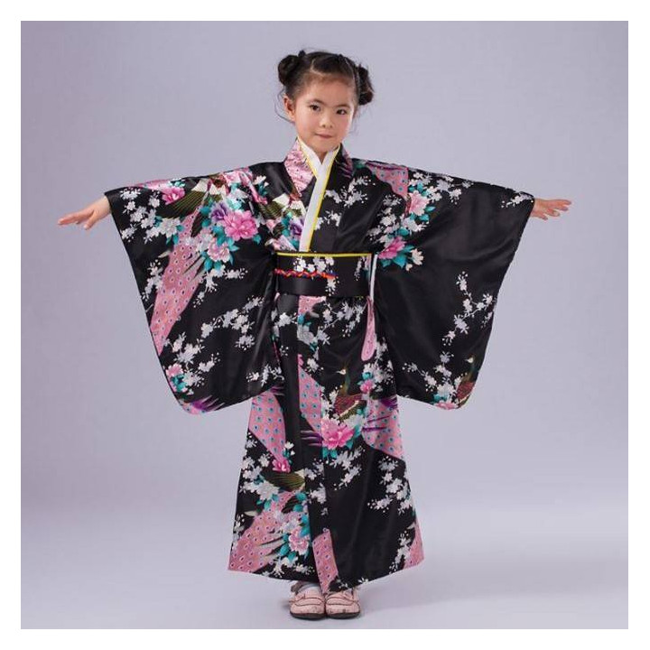Kimono Japonais Enfant Noir