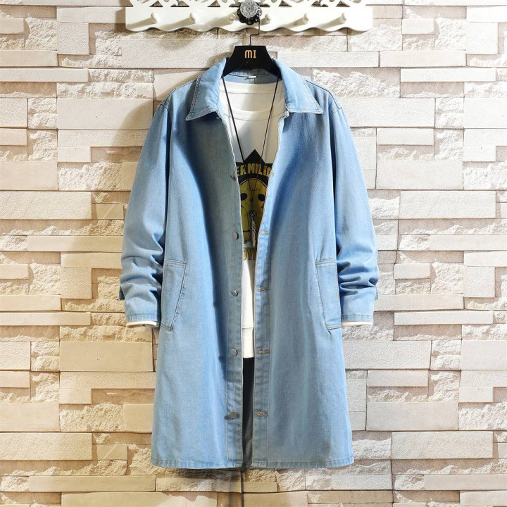 Vêtements japonais et coréens pour garçons - Vestes japonais et coréens pour hommes - Veste Denim Aozora