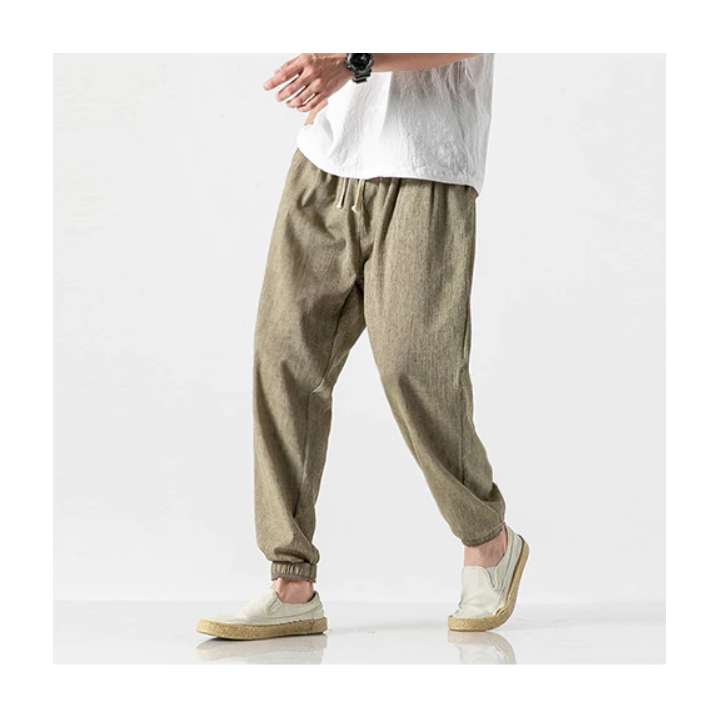 Pantalon Casual Harem Beige