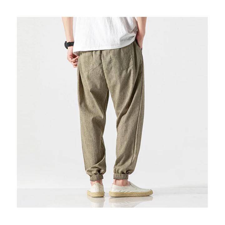 Pantalon Casual Harem Beige