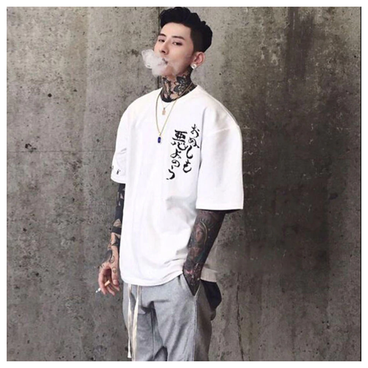 T-shirt imprimé kanji Blanc