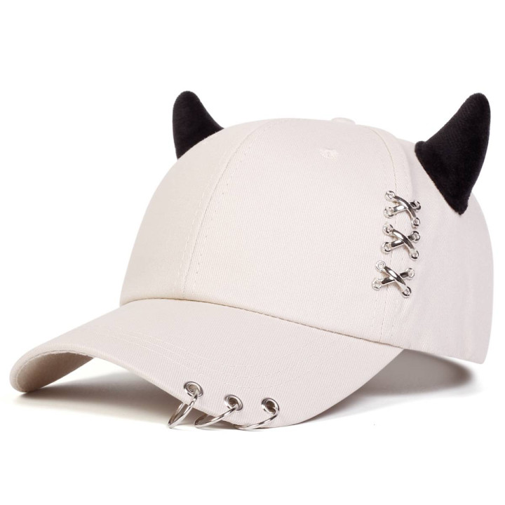 Casquette Neko Punk Beige