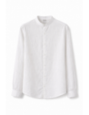 Chemise col Mao coupe droite lin