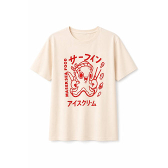 T-Shirt Octo Kawaii — vue produit fond blanc