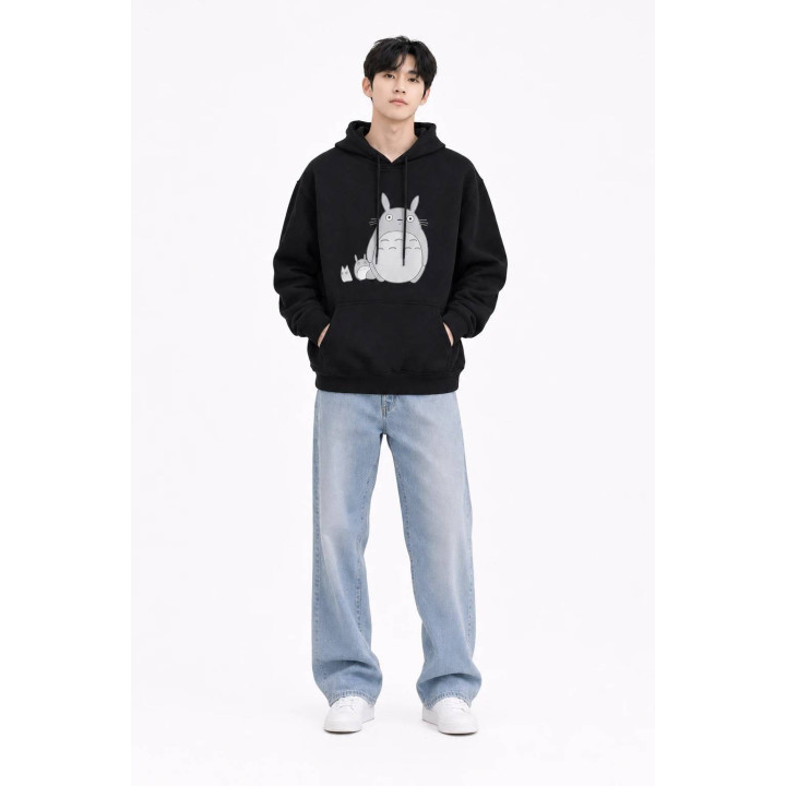 Sweat a Capuche Totoro — porté de face