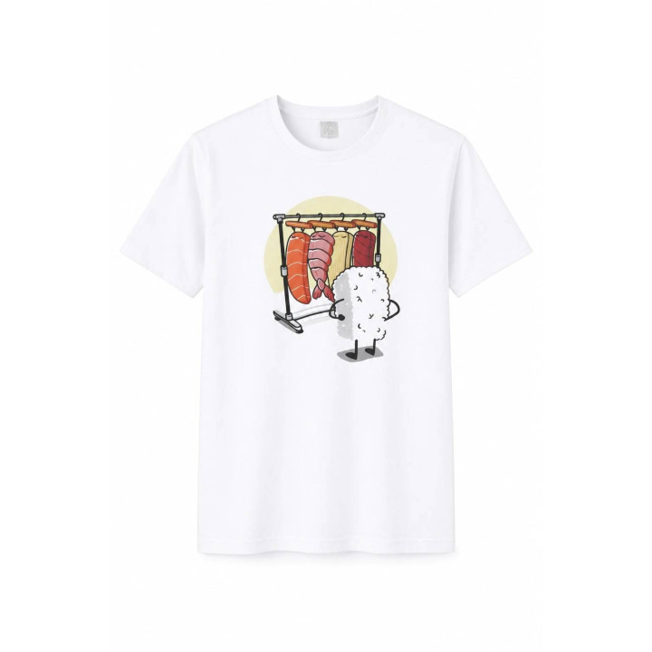 T-Shirt Sushi Mood — vue produit fond blanc