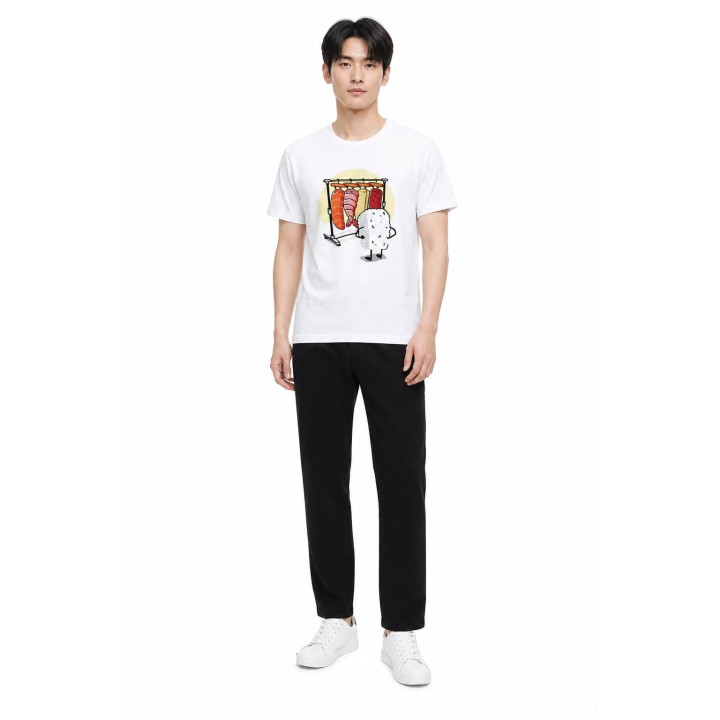 T-Shirt Sushi Mood — porté de face