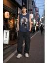 T-Shirt Chat Guerrier — lifestyle extérieur