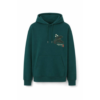 Hoodie Grue Japonaise — vue produit fond blanc