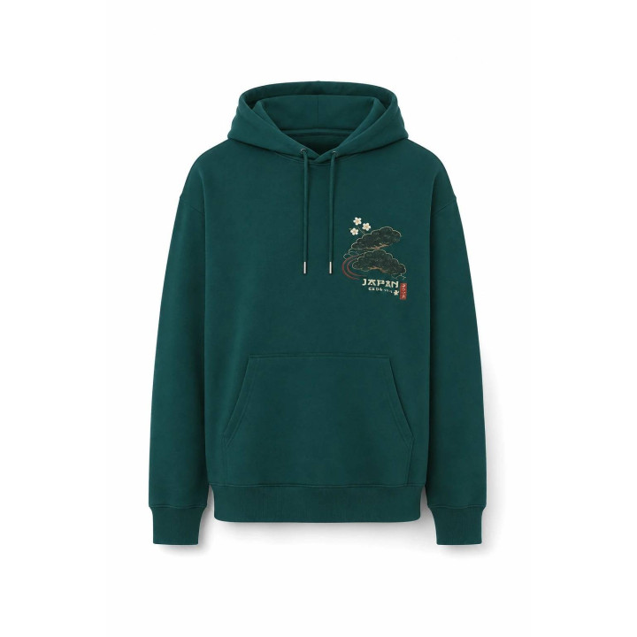 Hoodie Grue Japonaise — vue produit fond blanc