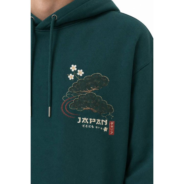 Hoodie Grue Japonaise — détail produit