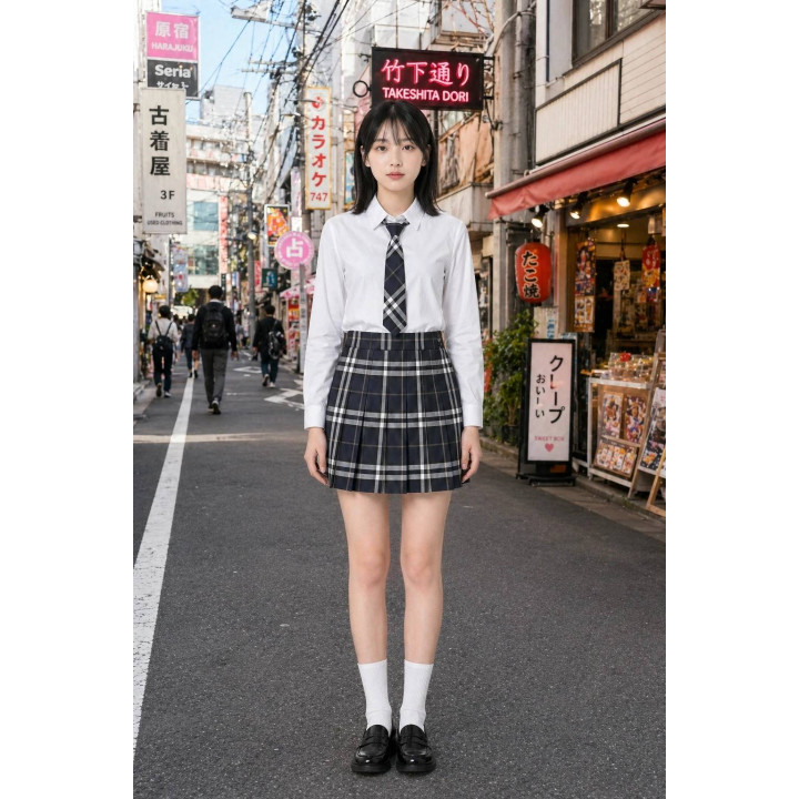 Jupe Plissee JK Tokyo Preppy — lifestyle extérieur