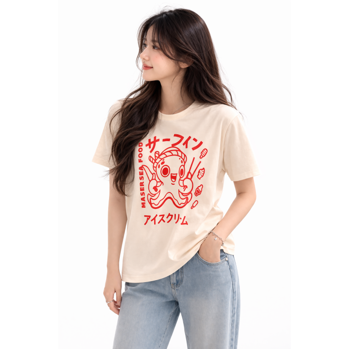 Chemise Vague Japonaise Retro Beach — détail produit