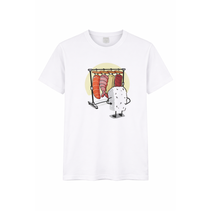 T-shirt Oversize Bambou — porté de dos