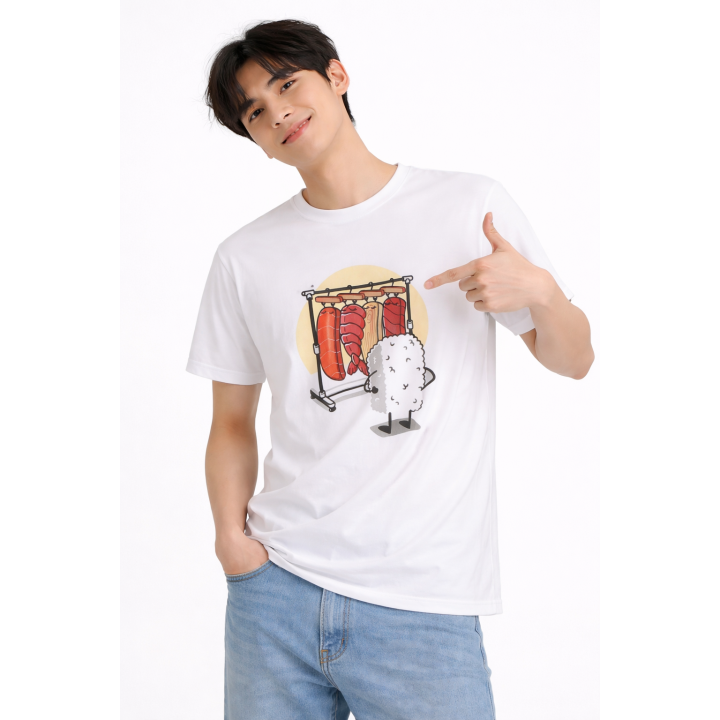T-shirt Oversize Bambou — lifestyle extérieur