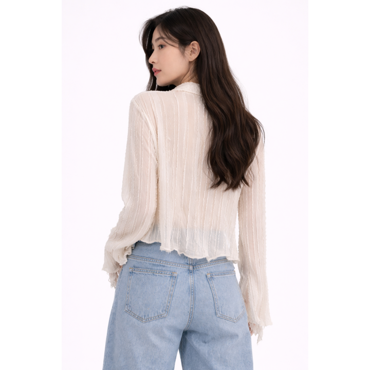 T-shirt blanc Vague d'Hokusai — détail produit