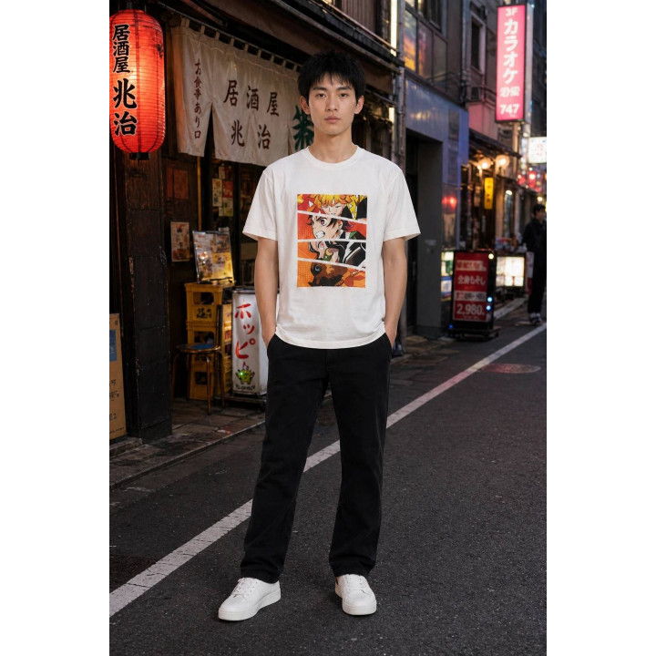 T-shirt kanji — lifestyle extérieur