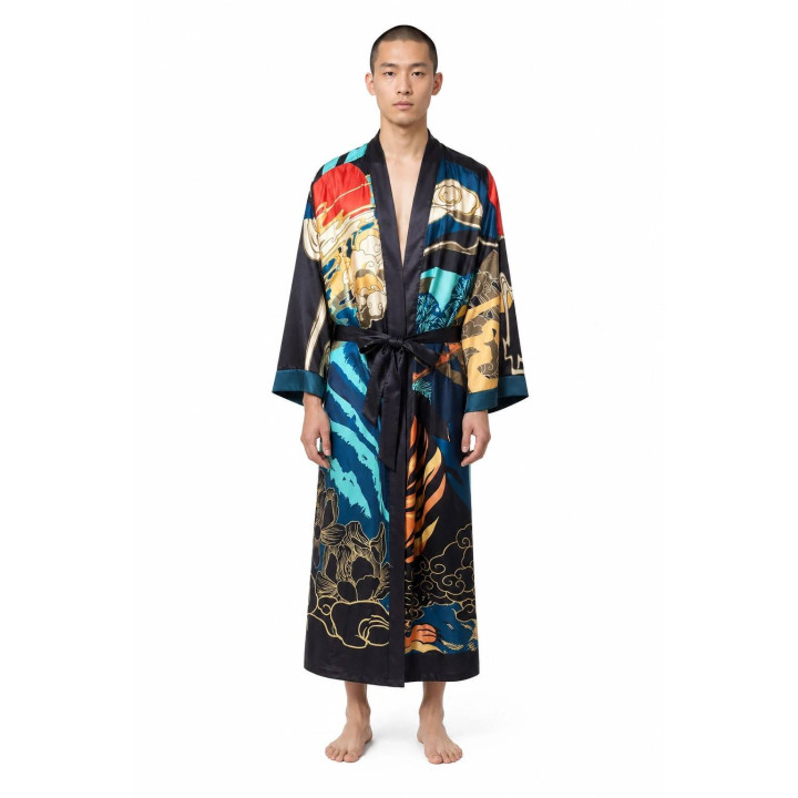 Kimono long — porté de face