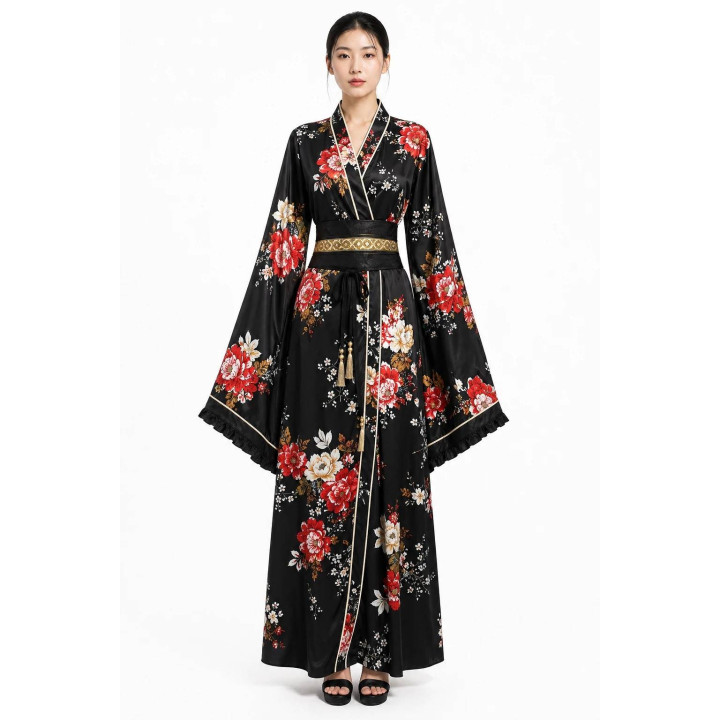 Kimono ample — porté de face