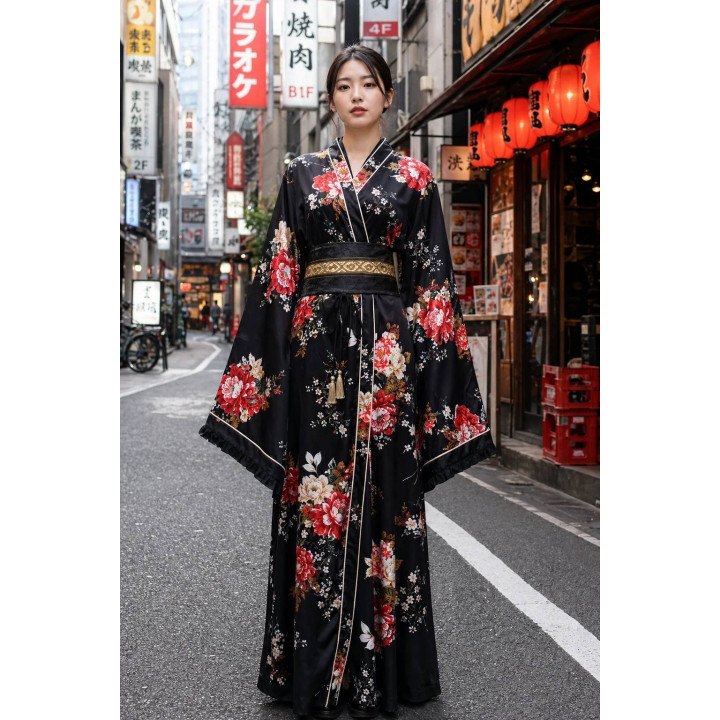 Kimono ample — lifestyle extérieur
