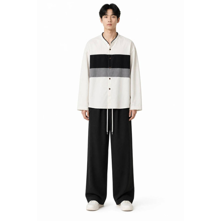 Chemise ample — porté de face