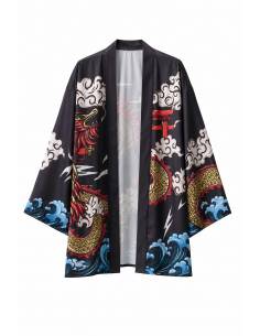 Kimono graphique — vue produit fond blanc