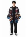 Kimono graphique — porté de face
