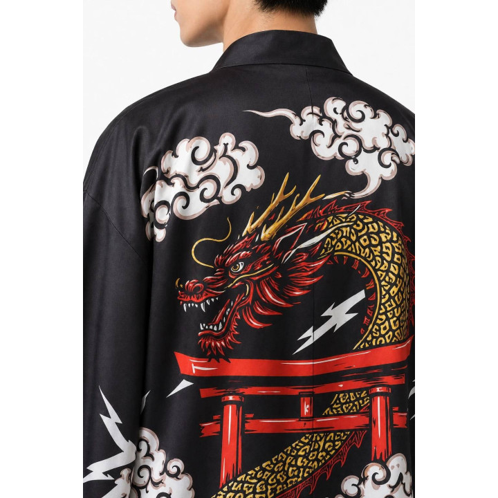 Kimono graphique — détail produit