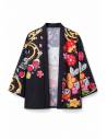 Kimono Floral Yuzuki — vue produit fond blanc