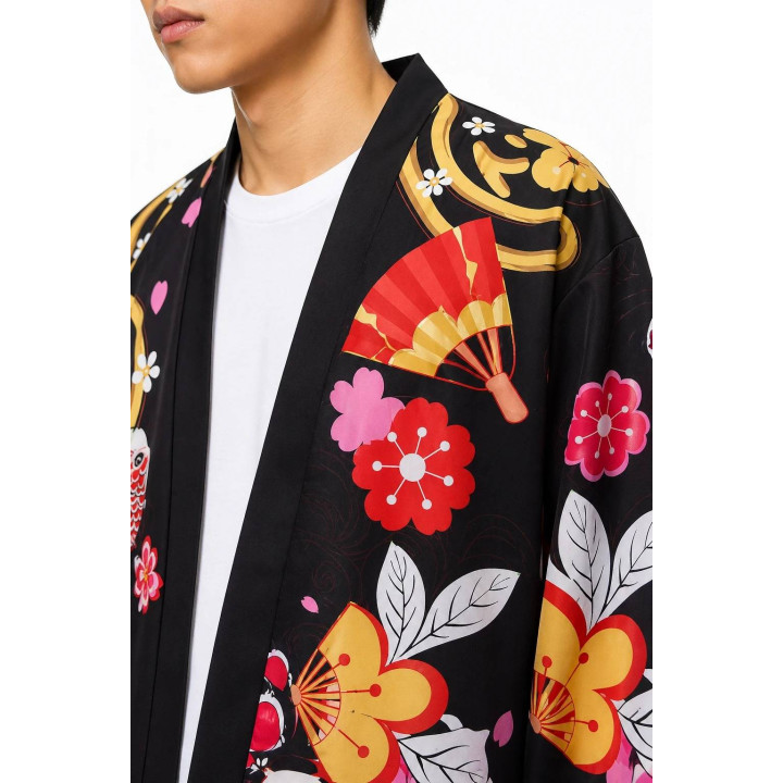 Kimono floral — détail produit