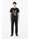 T-shirt kanji coton — porté de face