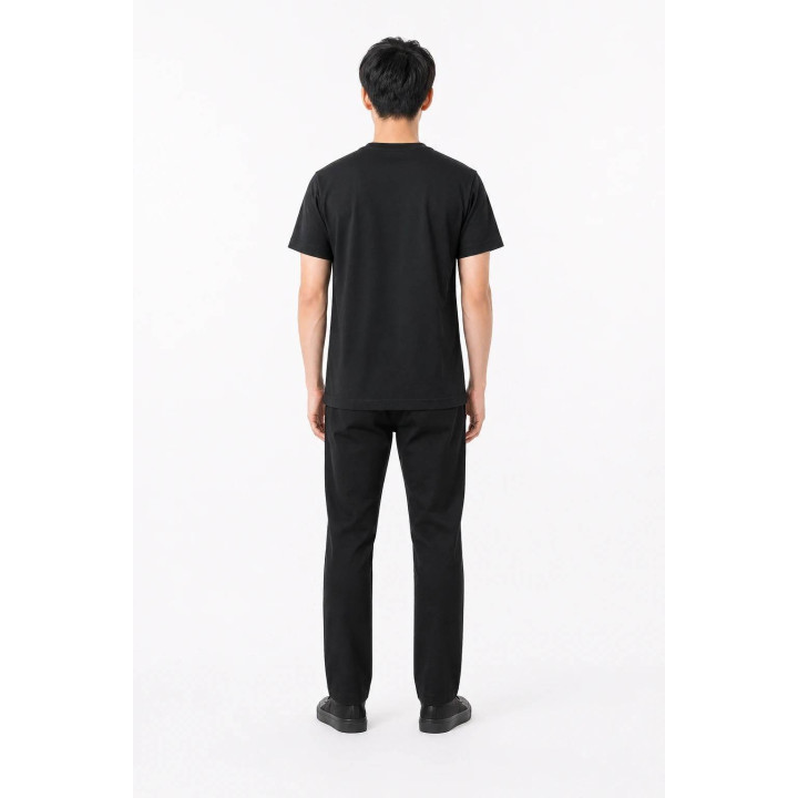 T-shirt kanji coton — porté de dos