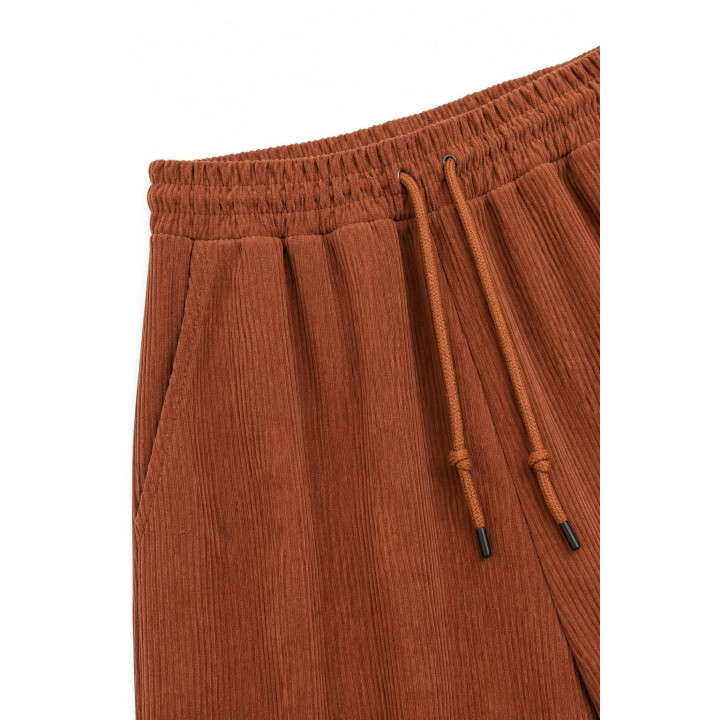 Pantalon coupe droite velours — détail produit