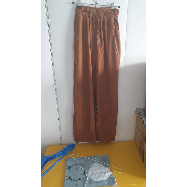 Pantalon Coupe droite Hikari — coloris marron