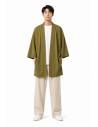 Kimono Floral Kurosora — Kaki — mannequin homme face