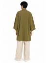 Kimono Floral Kurosora — Kaki — mannequin homme dos