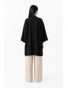 Kimono Floral Kurosora — Noir — mannequin femme dos