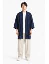 Kimono Floral Kurosora — Bleu marine — mannequin homme face