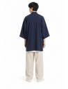 Kimono Floral Kurosora — Bleu marine — mannequin homme dos