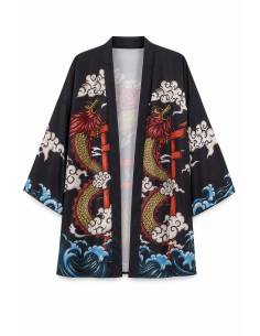 Kimono Graphique Akatsuki — vue produit fond blanc
