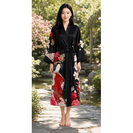 Kimono Floral Yuzuki — détail produit