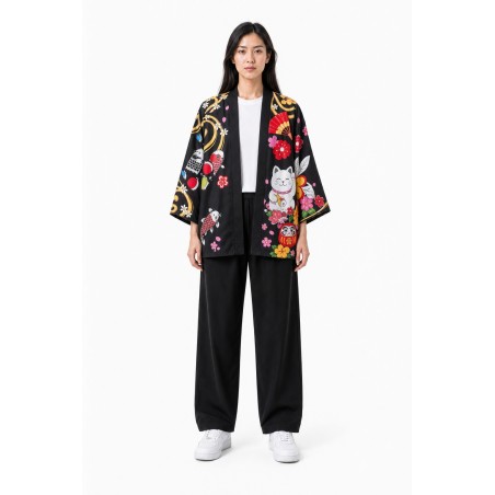 Kimono Floral Yuzuki — lifestyle extérieur