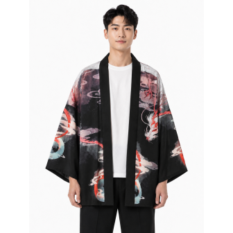 Vêtements japonais et coréens pour homme - Kimono Reddodoragon