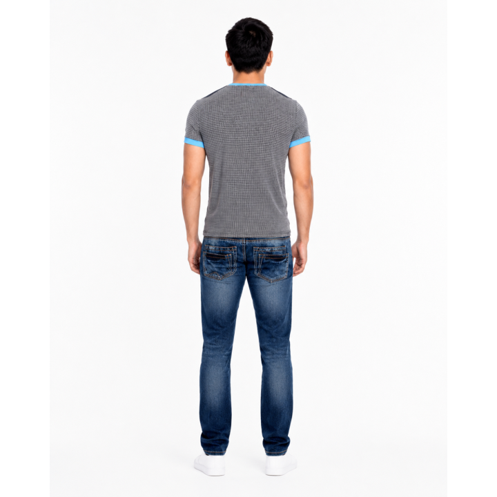 T-shirt homme à maille col V | Japean