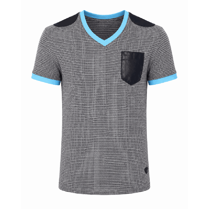 T-shirt homme à maille col V | Japean